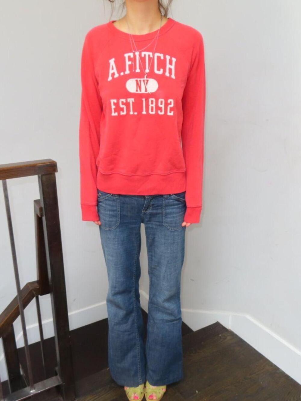 Abercrombie & Fitch Women's Pink Sweatshirt